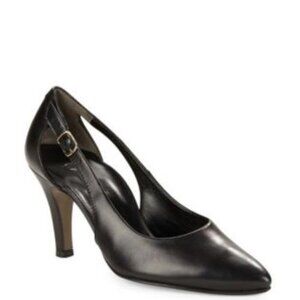 New Paul Green Size 10 M Contessa Black Leather Pumps Heels Pointed Toe